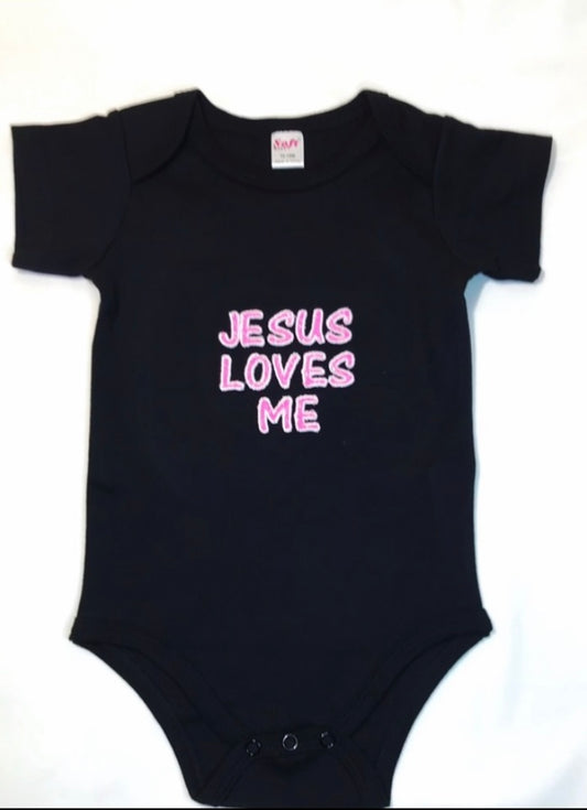 "Jesus Loves Me" Onesie