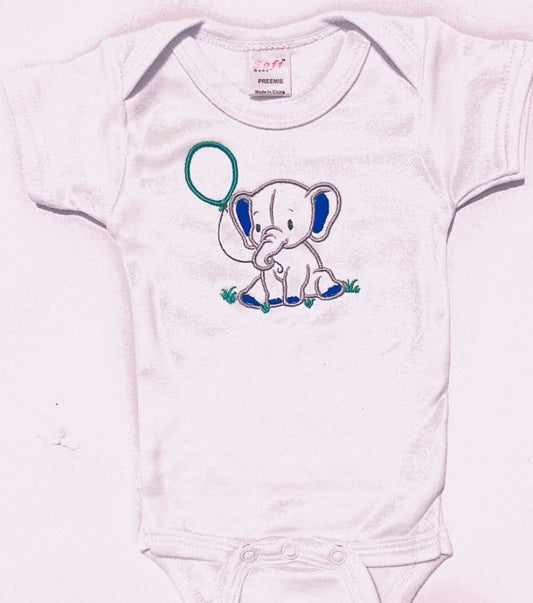 Baby Boy Elephant Onesie