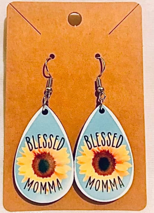 Blessed Momma  Earrings