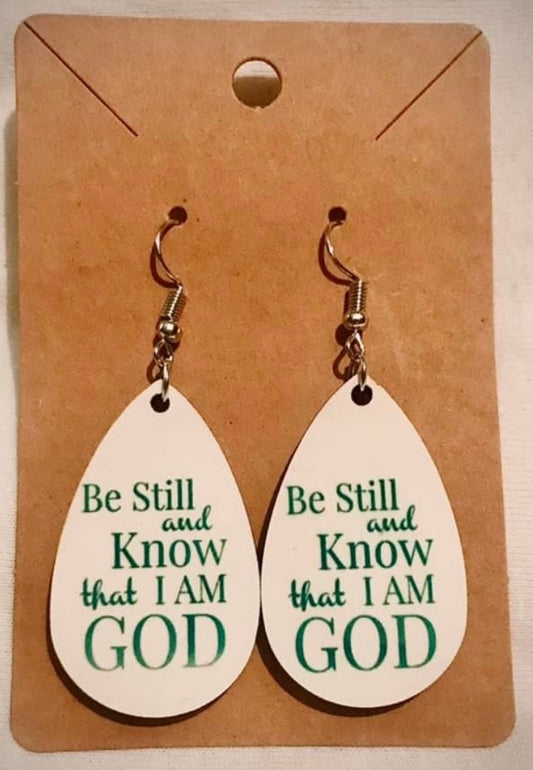 Be still and know earrings